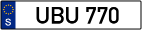 Trailer License Plate